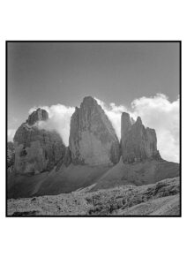 Lapo Pecchioli, Tre cime di Lavaredo, 2023, 75mm, analogico medio formato