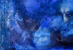 Domenica Regazzoni Caruso, stampa e pastello su tela, 2021