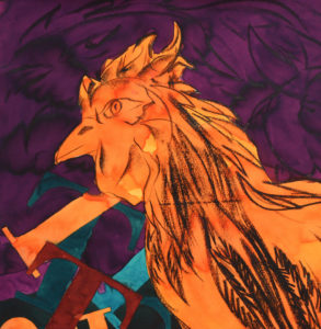 Paolo Tesi_Visceralità primitiva (particolare)_Pastello a cera su carta_2025_