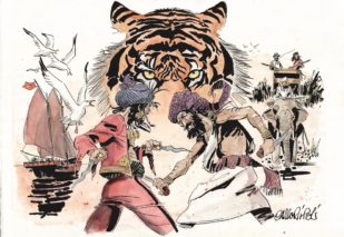 _1 Carlo Rispoli_Le Due Tigri dal romanzo di Emilio Salgari_©Carlo Rispoli e Segni d_'Autore20rightsreserved