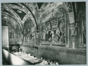 europa, italia, toscana, siena, affreschi dell'ospedale di santa maria della scala, 1965