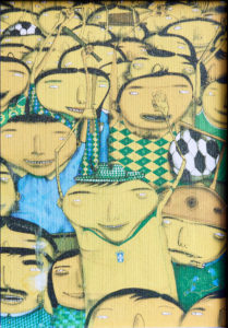 OS GEMEOS_Nos somos Penta!_2005_serigrafia firmata su tela_cm29,7x21 